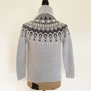 Gap GapKids Wool Blend Long Sleeve Nordic Shawl Collar Winter Cardigan